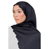 Sulam Melor Scarf in Jet Black